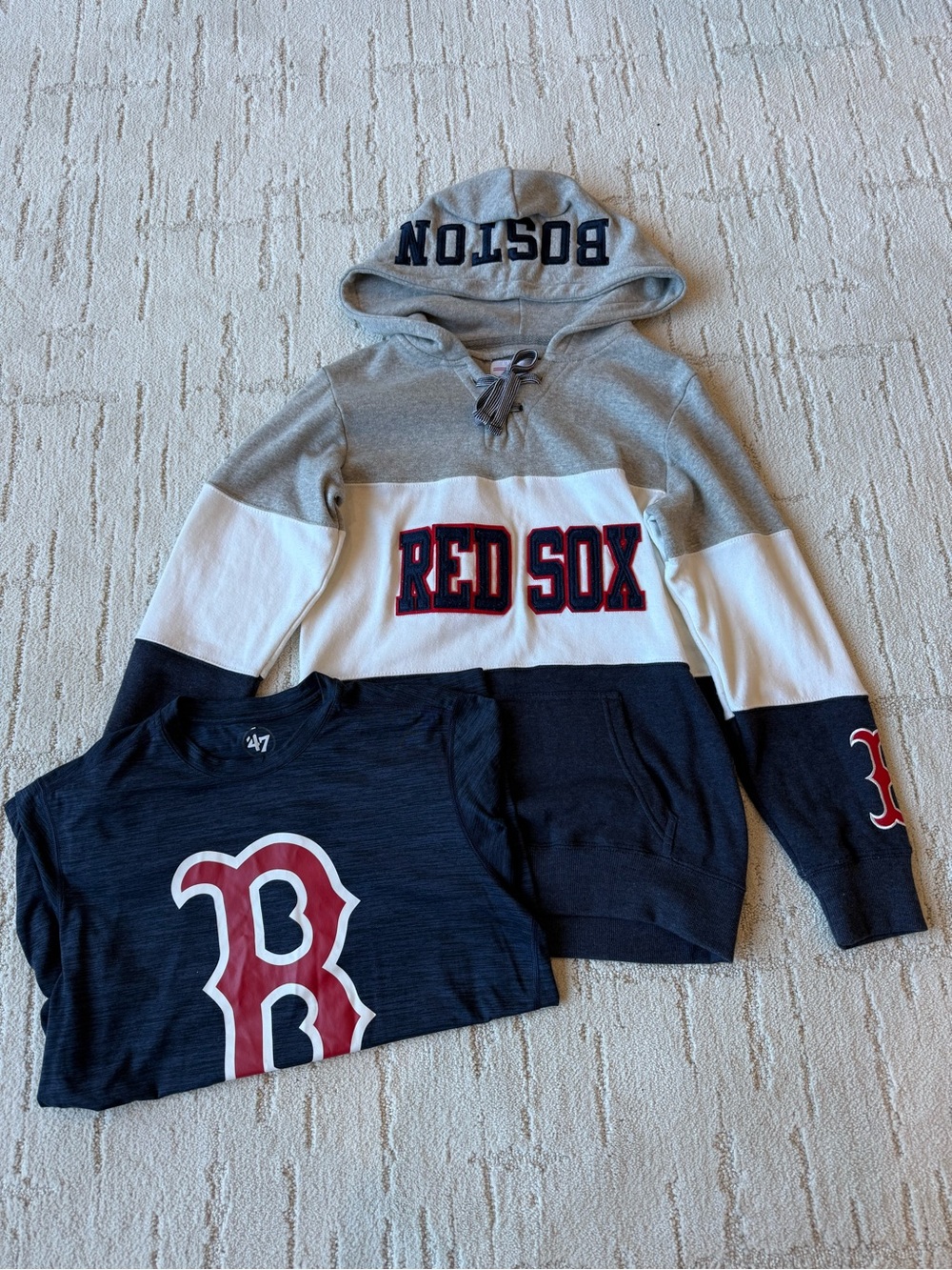 Red Sox Hoodie Sweatshirt and T-Shirt Small